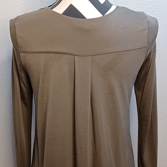 COS Lagenlook Olive Green Sz XS Long-sleeve Tunic Top - Picture 6 of 12